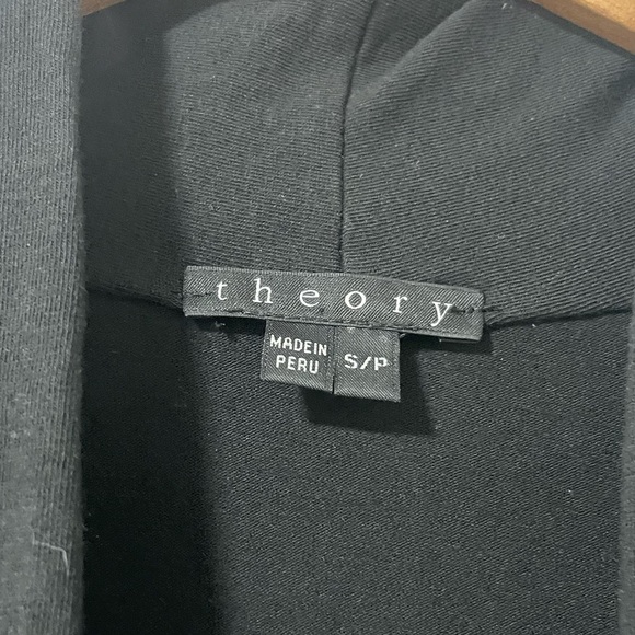 THEORY -black cotton dress - Picture 4 of 5